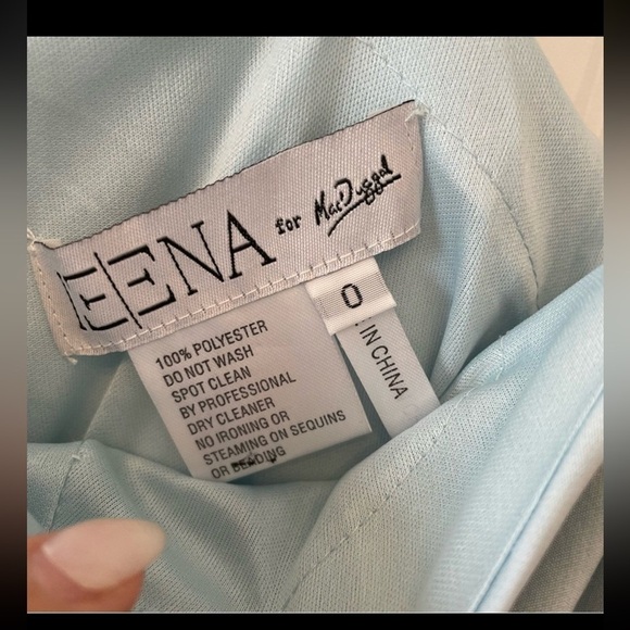 Mac Duggal One Shoulder Puff Sleeve Gown - Picture 5 of 5